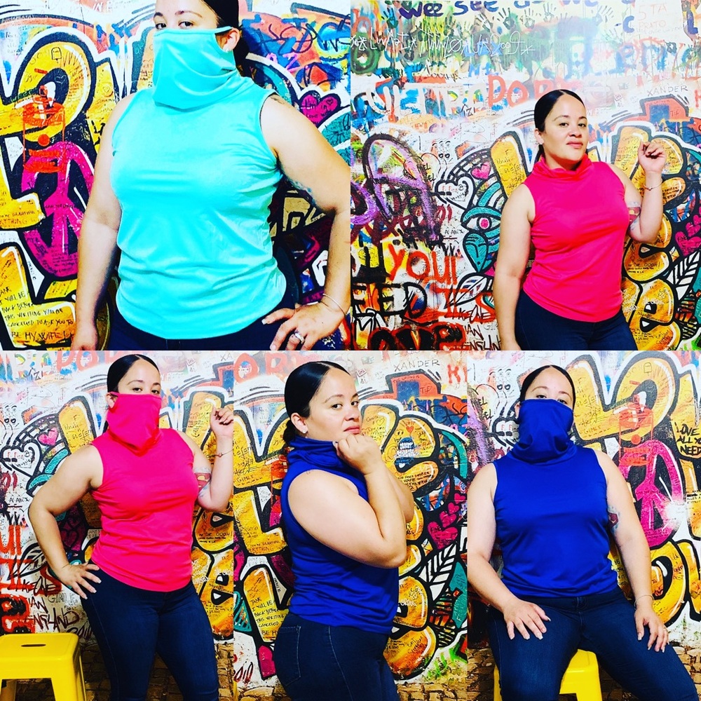 Mask up tank tops
